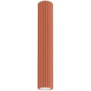 Aufbauspot GU10 schmal D: 6,5 cm h: 40 cm Rot Aufputz Deckenlampe Deckenleuchte