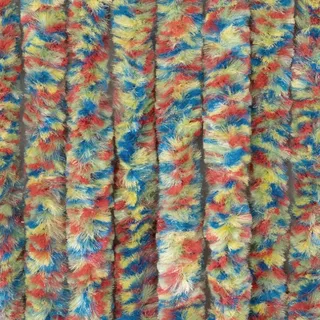 Moritz Flauschvorhang aus Chenille 90 x 220 cm kunterbunt Türvorhang als Fliegenschutz Insektenschutz für Camping Wohnwagen