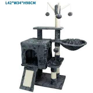 Nobleza Medium Playpen Kratzbaum - Grey - 73x47x99 cm