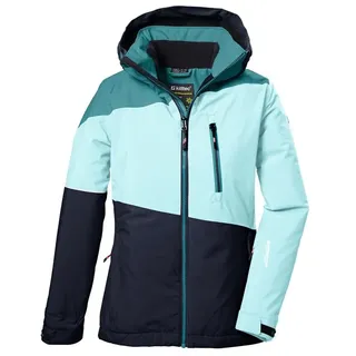 KILLTEC Mädchen Skijacke/Funktionsjacke mit Kapuze und Schneefang KSW 331 GRLS SKI JCKT, mint, 116,