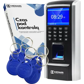 Mitarbeiter-Arbeitszeiterfassung mit Karte + 15 RFID 125 kHz Schlüsselanhänger + EBOOK "Zeit unter Kontrolle"