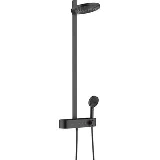 Hansgrohe Pulsify S Showerpipe 260 2jet mit ShowerTablet Select 400 Duschsystem mattschwarz