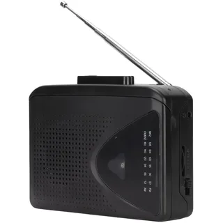 ASHATA Kassettenrekorder FM AM Radio Kassettenrekorder, Tragbarer Kassettenrekorder Im Klassischen Stil, Kompakter Kassettenrekorder, Multifunktional, Unterstützt AM FM Radio Stereo