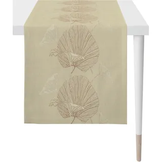 APELT "Nora - Herbstzeit, Jacquard, Herbstdeko, Herbst", Fleckschutz, natur, beige, braun),