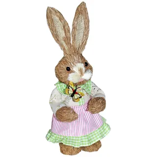 Davies Products Osterhase im Kleid mit Schmetterling Art-Déco Dekofigur 33cm