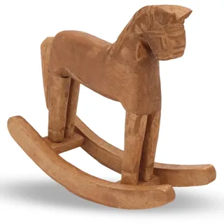 Schaukelpferd Aus Holz, Vintage Tierfigur Kunsthandwerk, Kunstfiguren, Schaukelpferd Holz Pferdefiguren Schaukelpferd Deko Schaukelpferd, Pferdestatue Dekoration Für Zuhause, Schlafzimmer, Büro
