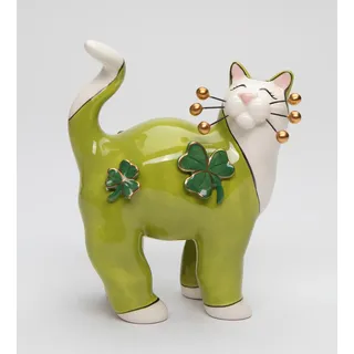 Cosmos Gifts 10299 Irische Katze mit Kleeblättern, 17,8 cm H