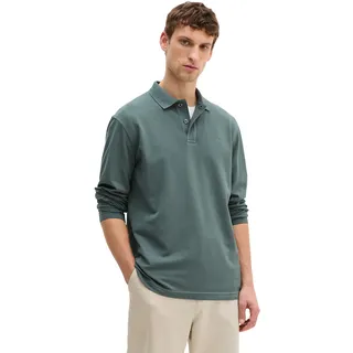 Marc OPolo Langarm-Poloshirt Piqué regular fit aus Bio-Baumwolle mit Elasthan, skipping stone