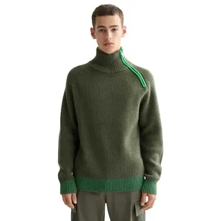 Scotch & Soda Troyer Raglan Rollkragenpullover - Green - S