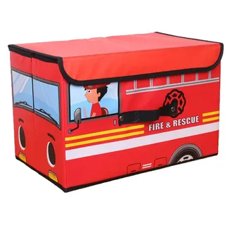 Aufbewahrungsbox Kinder, Aufbewahrungskiste mit Deckel Spielzeug Organizer, Faltbar Aufbewahrungskorb für Kleidung, Faltbox Spielzeugkiste 38 * 25 * 25cm