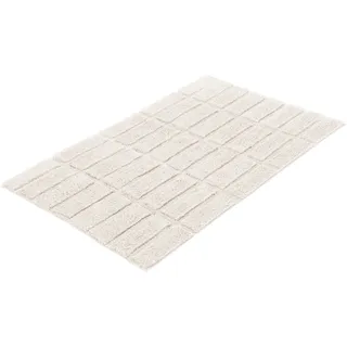KLEINE WOLKE Badteppich Tiles Beige 120 x 70 cm