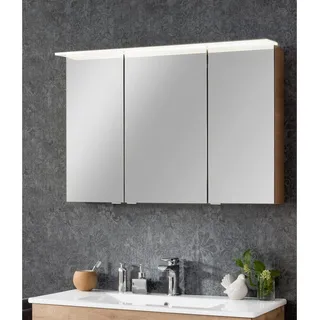 Fackelmann Spiegelschrank B.Perfekt Asteiche 100 cm mit Softclose Türen