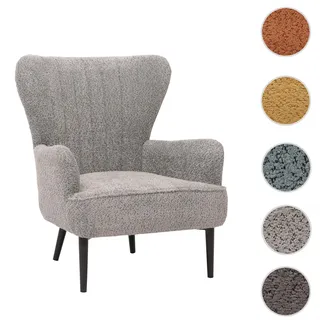 Lounge-Sessel HWC-K37, Cocktail-/Ohrensessel Polsterstuhl Retro Vintage Stoff Chenille (500g/m2) Öko