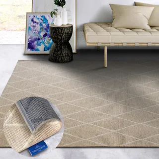 Villeroy & Boch »Maria« rechteckig 5 mm Höhe Schurwolle, Wolle, Natur, Wohnzimmer, Schlafzimmer, Boho, Skandi,