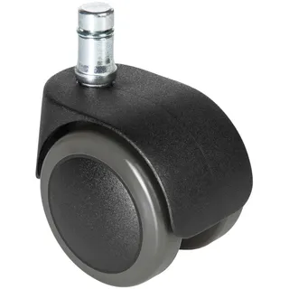 Mid.you Drehstuhlrolle , Schwarz , Metall, Kunststoff , 5-teilig , 5x6x5 cm , Büromöbel, Bürostühle, Bürostuhl-Ersatzteile & Bodenschutzmatten