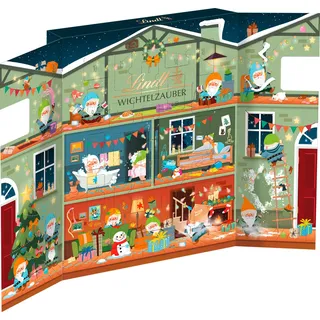 Lindt Schokolade | Wichtel Zauber Adventskalender 2025 | 146g | festliche Milchschokolade und zauberhafte Schokofiguren | magisches Schokoladen-Geschenk für die Weihnachtszeit