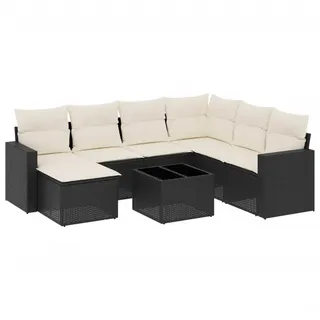 VidaXL 3251643, Cremefarben, Rattan, Gehärtetes Glas, 110 kg, Erwachsene & Kinder, 550 mm, 550 mm - Creme
