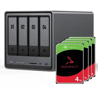 UGREEN NASync DXP4800 Leergehäuse Grau