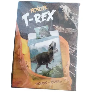 MCU Bettwäsche 140 x 200 cm / 70 x 90 cm Baumwolle "Dinosaurier