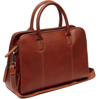 The Chesterfield Brand Leder Damen Shopper Umhängetasche Leder Cognac Layton 35x24x13cm - Braun
