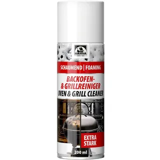 HANSA Backofen- & Grillreiniger Schaum – Extra Stark gegen Fett, Verkrustungen & Eingebranntes – Für Backofen, Gasgrill, Holzkohlegrill, Elektrogrill, Smoker, Kugelgrill & Keramikgrill (200ml)