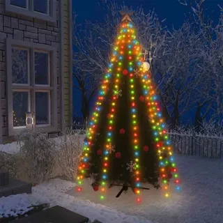 vidaXL Weihnachtsbaum-Lichternetz mit 300 LEDs Mehrfarbig 300 cm