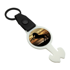 Foto Einkaufswagenlöser nebelweiß Schlüsselanhänger personalisierbar mit Wunschfoto Wunschbild...