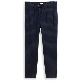 Tom Tailor 1049380 Loose Fit Hosen Navy White Pinstripe 38 32