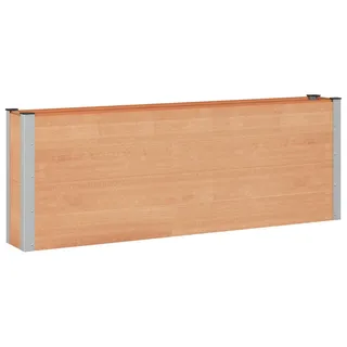 vidaXL Hochbeet Braun 200 x 30 x 72 cm WPC und Aluminium - Braun