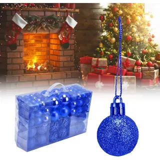 Große Weihnachtskugel-Ornamente, 100-teiliges Weihnachtsbaum-Dekorationsset, bruchsichere Hängekugeln für Geburtstag, Halloween, Urlaub, Hochzeit