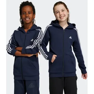 Adidas Unisex Kinder Hooded Track Top U 3S FL Fz Hood, Legend Ink/White, IC0600, 128