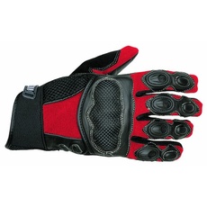 Nerve Race Handschuhe, Schwarz/Rot, XL