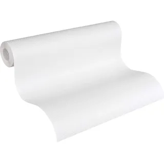 A.S. Création Vliestapete Meistervlies 2020 Uni Tapete 141019 in weiß - einfarbige Wandtapete für verschiedene Räume 10,05 m x 0,53 m