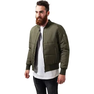 URBAN CLASSICS Quilt Basic Jacke Olive M