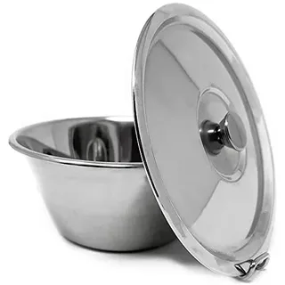 Space Home - Flanform mit Deckel und Verschluss - Backform für Flan - Edelstahl - 16 cm