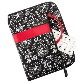 Westing Bridge LLC ChiaoGoo TWIST Red Lace Austauschbares Stricknadelset 13 cm Spitzen Stärken 2,75-5,00 mm Edelstahl Rundstricknadeln mit Seilen Zubehör und Stofftasche 1 Stück