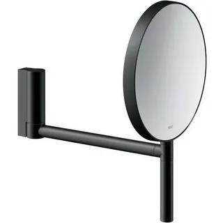 Keuco PLAN Kosmetikspiegel, unbeleuchtet, rund, Wandmontage, 17649370002, - Schwarz