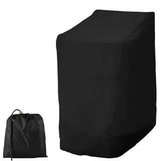 Hands DIY Gartenstühle Schutzhülle, 114 * 85 * 65cm, 210D Oxford, Stapelstühle Abdeckung Wasserdicht, Winddicht, UV-Beständig, Abdeckung für Stapelstühle, Schutzhülle für Gartenstuhl (1 Stück)