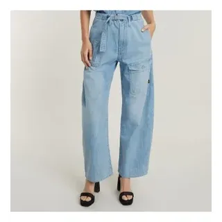 G-Star für Damen. D24361-D252-G342 Jeans Belted Cargo Lose blau (26/32), Lässig, Baumwolle, Denim