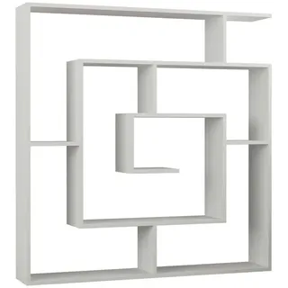 Decortie Bücherregal 125 x 129 x 22 cm Weiß