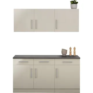WIHO KÜCHEN Pantryküche Cali 160 cm beige