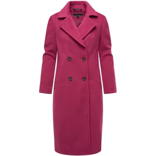 Langmantel NAVAHOO "Kurzmantel Sternlein 14", Damen, Gr. XS, lila (berry wine), Obermaterial: 90% Polyester PES. 10% Viskose CV.  Obermaterial: Futter: 100% Polyester PES., Mäntel Langmantel