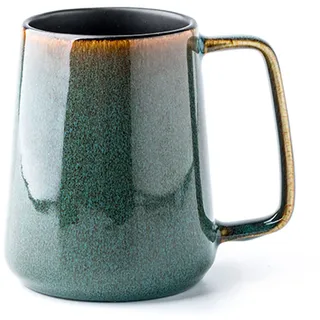 Große Keramik Kaffeetassen, 24 Unzen / 700ml Extra Große Tassen, Für Cappuccino, Latte, Heiße Kakao Oder Heißes Tee-kollesidei Geschenk (24 oz Dark Green)
