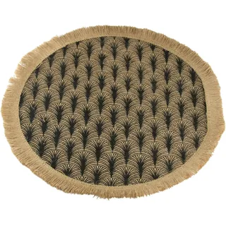 AM Design Platzset »Tischset« aus Jute, Ø 38 cm, schwarz