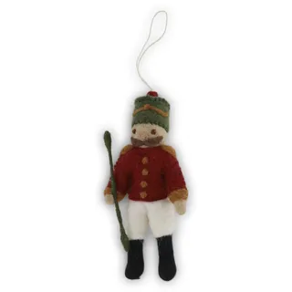 Gry & SIF Filzanhänger Nussknacker – Handgemachte Weihnachtsdeko aus Filz