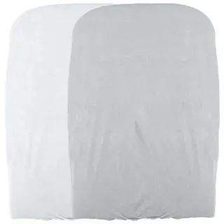 Domiva 1300594 Set mit 2 Wickelauflagenbezügen, 50 x 75 cm, Weiß/Perle