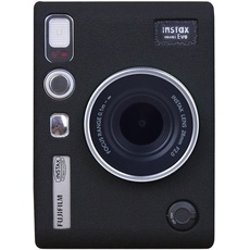 Rieibi Mini EVO Tasche - Silikon Tasche Schutzhülle für Fuji Instax Mini EVO Sofortbildkamera – Weiche Gummi-Leicht Hülle für Fujifilm evo - Schwarz