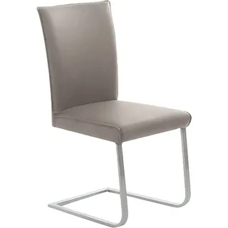 K+W Komfort & Wohnen Freischwinger Santos III Leder grau