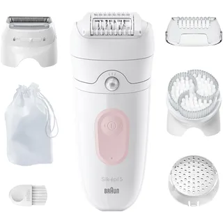 Braun Silk-épil 5 5-060 Weiß/Flamingorosa