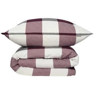 SCHIESSER Bettwäsche »Alice aus weichem Baumwollflanell mit schlichtem Karo« 2 Stk. tlg. Made in Green